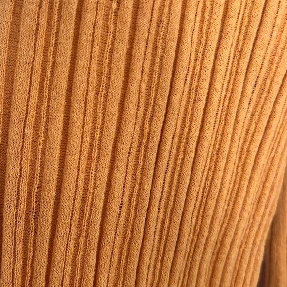 Malene Birger Irvan Marigold Sunset-Rib Knit Wide-Leg Pants – Scandinavian XS - Picture 6 of 8